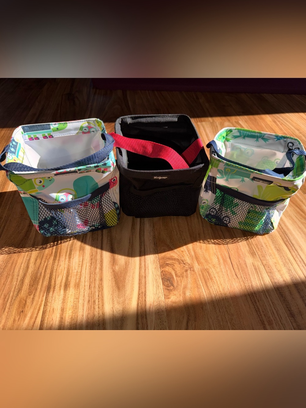 Thirty One Little carry-all Caddy lit x3 penguin & frog set & owl 31 - Picture 2 of 2